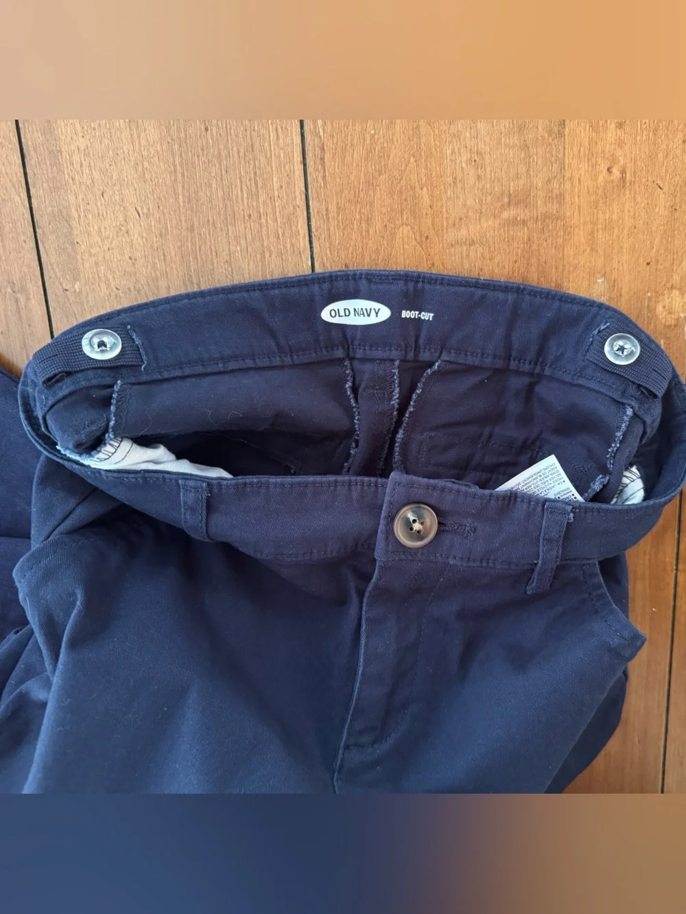 Bundle of 3 Old Navy Girls School Uniform Bootcut Stretch Pants Size 12 Slim
